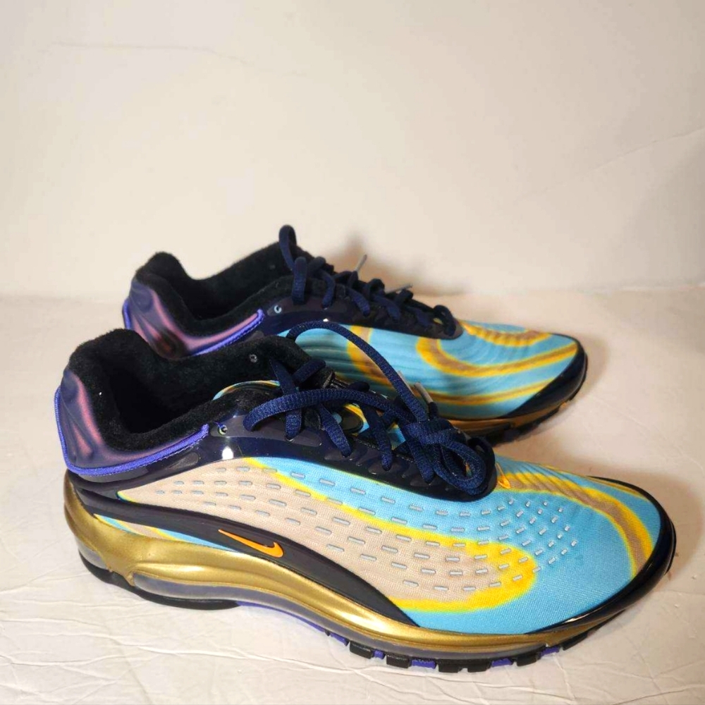 Nike Air Max Deluxe 'Midnight Navy' Multicolor Running Shoes Size 9.5
